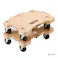 連結できる木製平台車 S ナチュラル