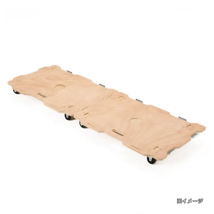 連結できる木製平台車 L ナチュラル