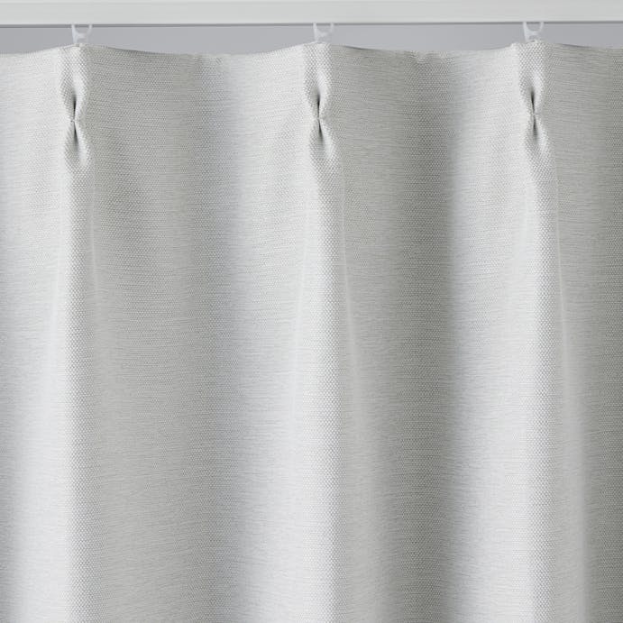 淡い色の遮光カーテン ノーマル ホワイト 100×110cm 2枚組