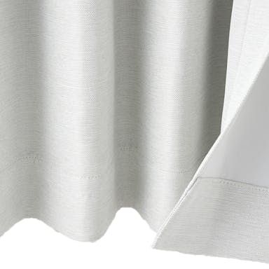 淡い色の遮光カーテン ノーマル ホワイト 100×135cm 2枚組