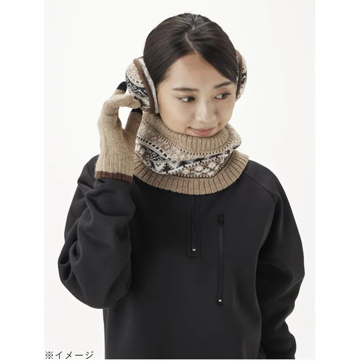 カインズ ネック ニットウォーマー ノルディック ベージュ フリーサイズ