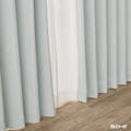 淡い色の遮光カーテン ノーマル ミントグリーン 100×135cm 2枚組