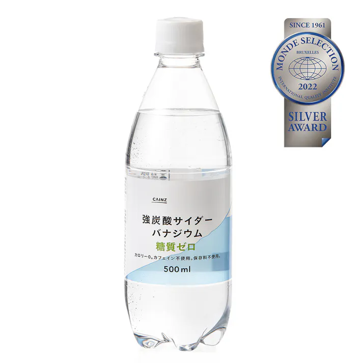 【ケース販売】強炭酸サイダーバナジウム 糖質ゼロ 500ml×24本