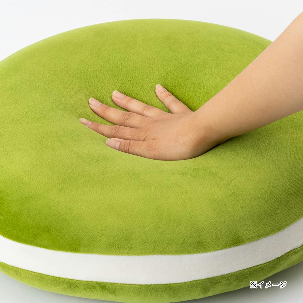 もちもちダブルクッション ＆pet 45 グリーン/アイボリー | クッション
