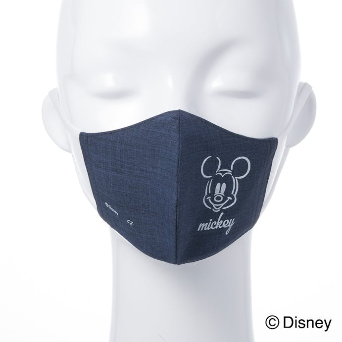 縫製職人の手作りマスク ディズニー ミッキー ネイビー SS(販売終了)