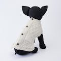ニットカーディガン アイボリー SDサイズ ペット服(犬の服)(販売終了)