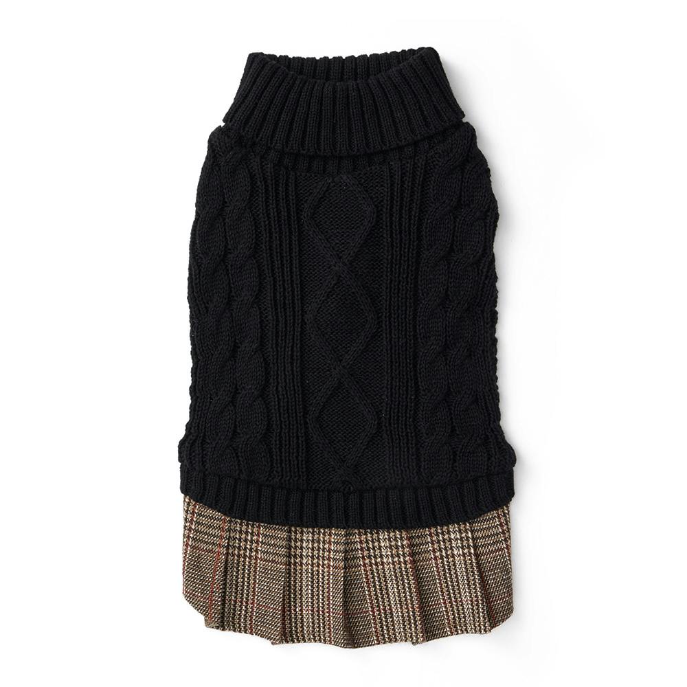 21秋冬 ニットドッキングワンピース Sdサイズ ペット服 犬の服 ホームセンター通販 カインズ