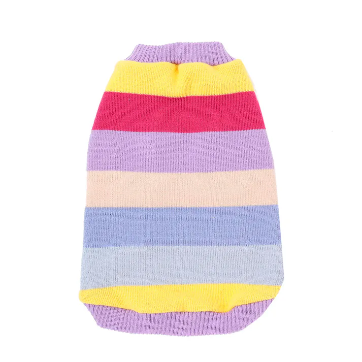ボーダーニット ピンク SSサイズ ペット服(犬の服)(販売終了)