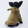 クマちゃんパーカー オリーブ SDサイズ ペット服(犬の服)(販売終了)