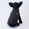 リバーシブルボアベスト ブラック SDサイズ ペット服(犬の服)(販売終了)