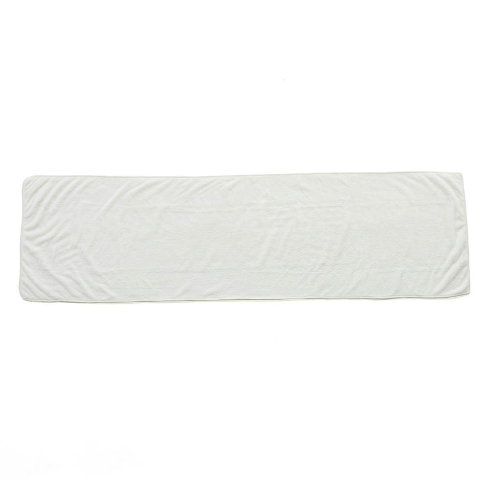 マイクロファイバー吸水スリムバスタオル ホワイト 34×120cm | タオル