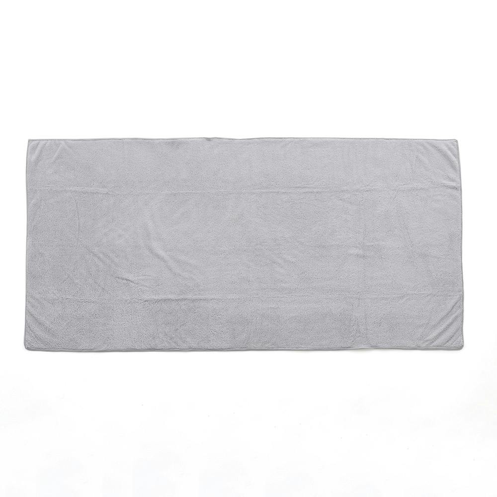 マイクロファイバー吸水バスタオル グレー 60×120cm | タオル