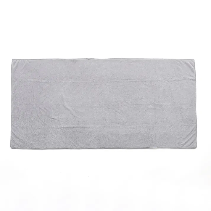 マイクロファイバー吸水バスタオル グレー 60×120cm