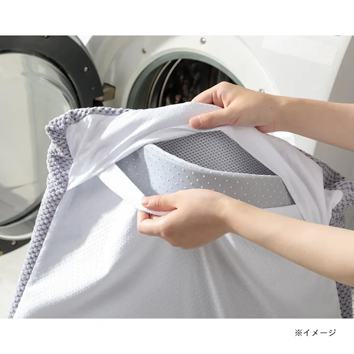 低反発ふんわりバスマット パープル 45×60cm