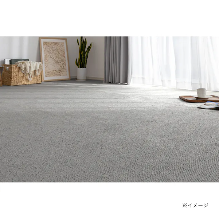 平織カーペット モカ/グレー 6畳