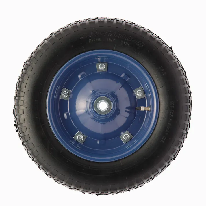 パンクしにくい一輪車用エアタイヤ ブラック