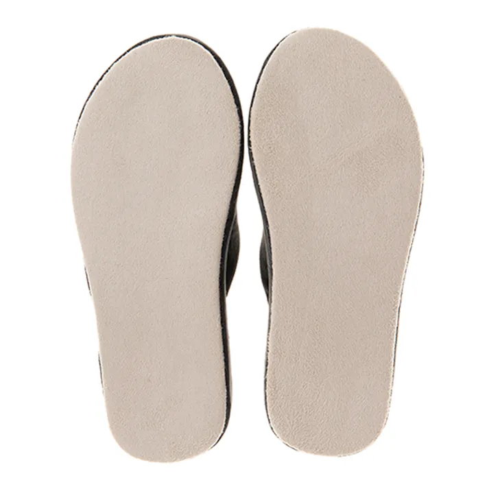 きれい映えスリッパ やわらか底厚 ブラック