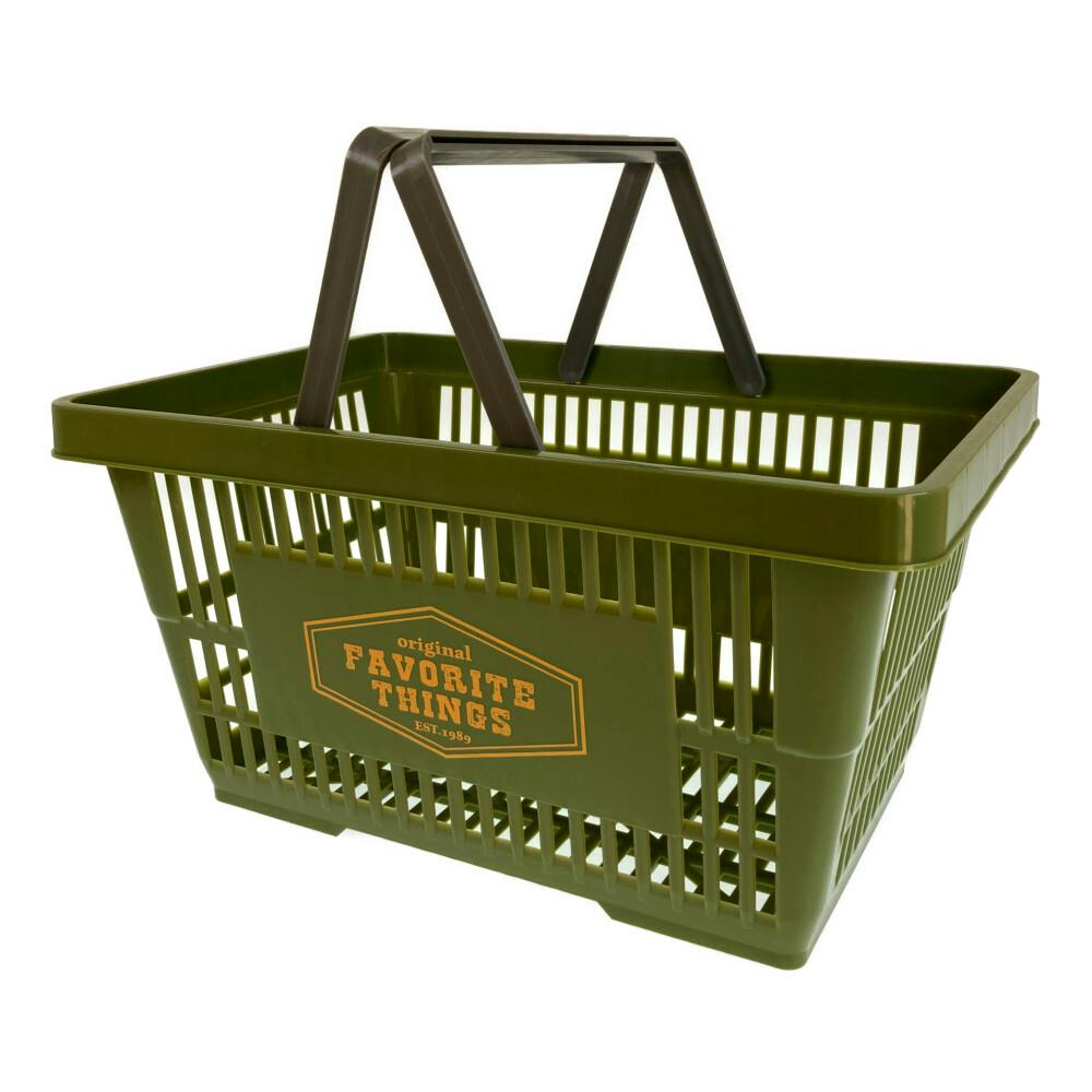 kumimoku ツールバスケット カーキ 幅43cm 奥行29cm 高さ21cm | 作業