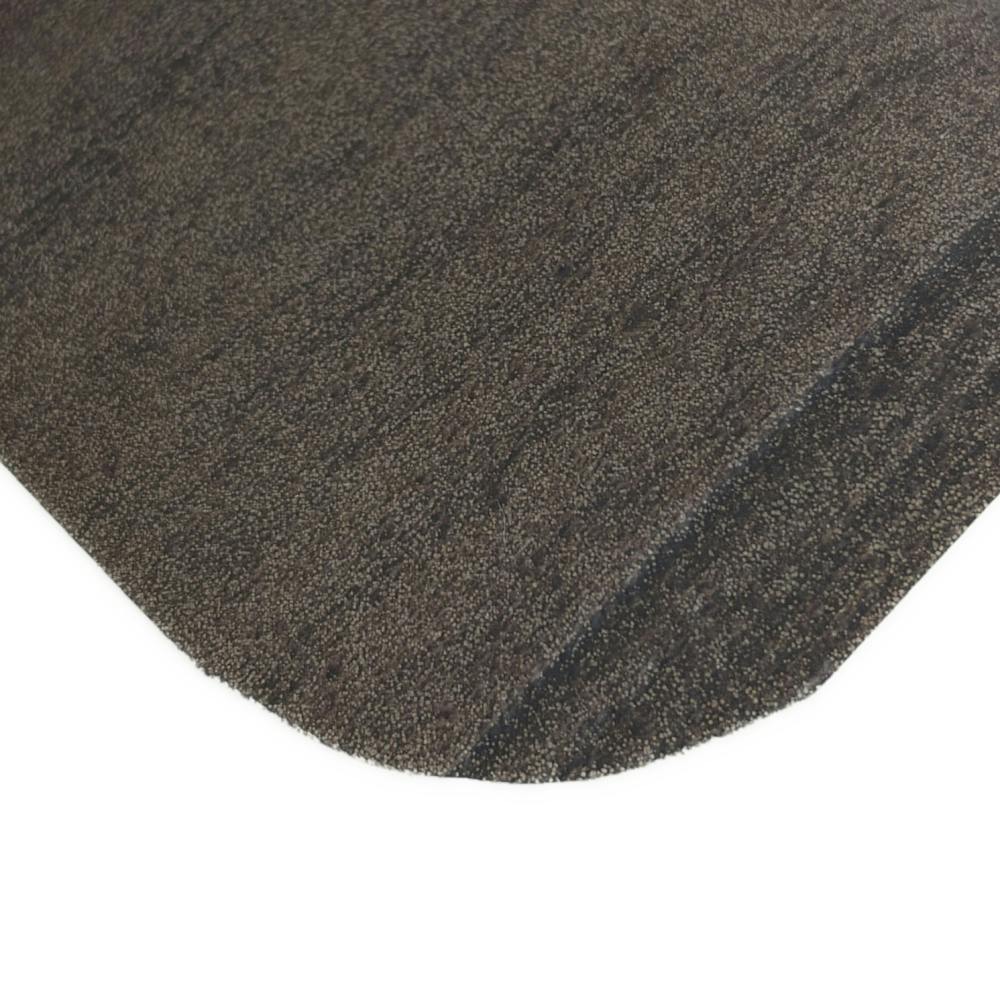 燃えにくい木目調フロアマット ダークブラウン 45×120cm | ラグ