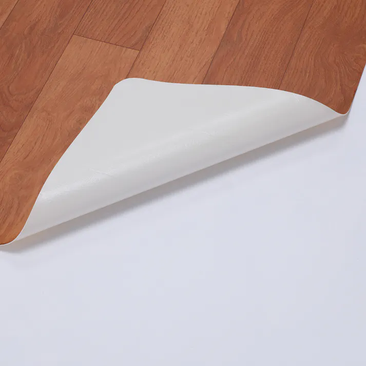 燃えにくい木目調フロアラグ ライトブラウン 200×250cm