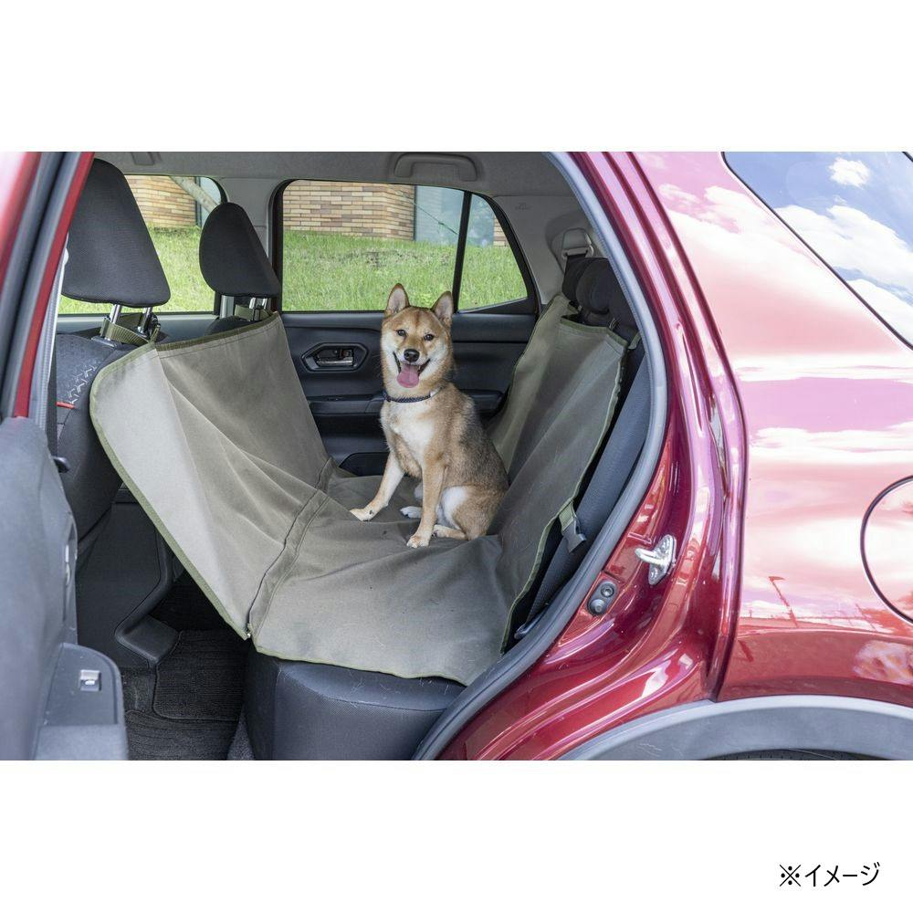 防水ドライブシート 後部座席用 グリーン | ペット用品（犬