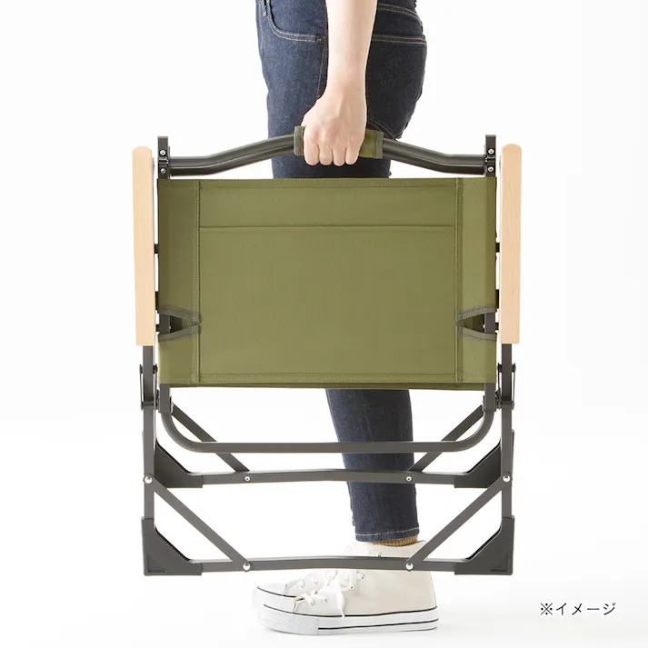 カインズ ローチェア カーキ