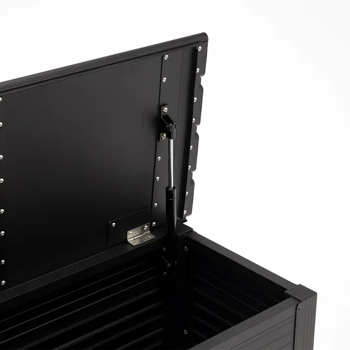 カインズ 静かに開閉できるアルミ収納スリムベンチ 90cm 屋外物置(販売終了)