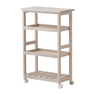 木製キッチンワゴン H85 ホワイト