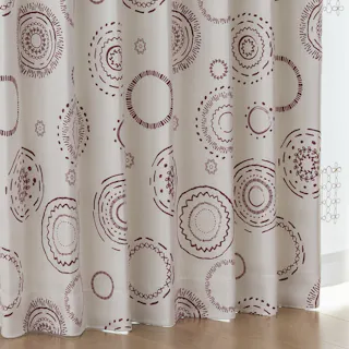 断熱・遮光カーテン ノルディック アイボリー 150×178cm 2枚組