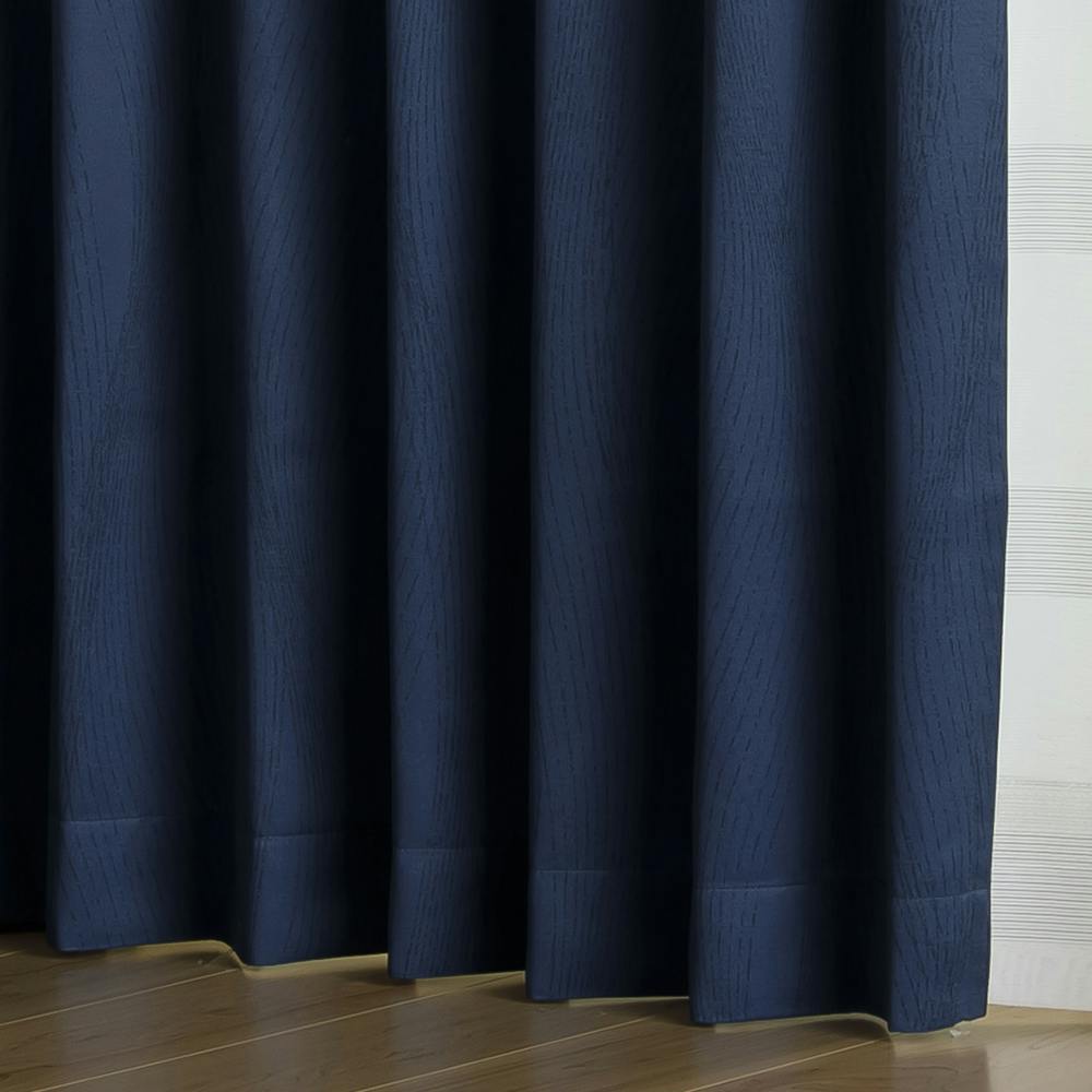 遮光カーテン ウェブネイビー 100×135cm 2枚組 | カーテン・カーテン 