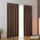 遮熱・遮光カーテン ひびき ブラウン 100×200cm 2枚組