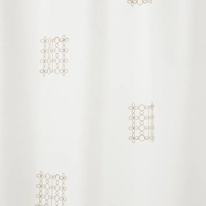 遮像・遮熱 コードリーフ 100×108cm 2枚組 レースカーテン