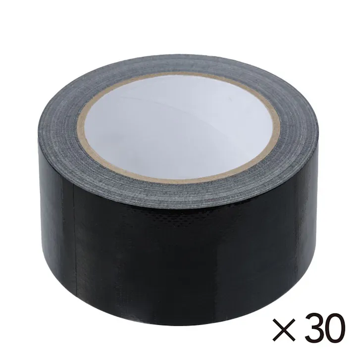 【ケース販売】カインズ カラー布粘着テープ 幅50mm×長さ25m ブラック