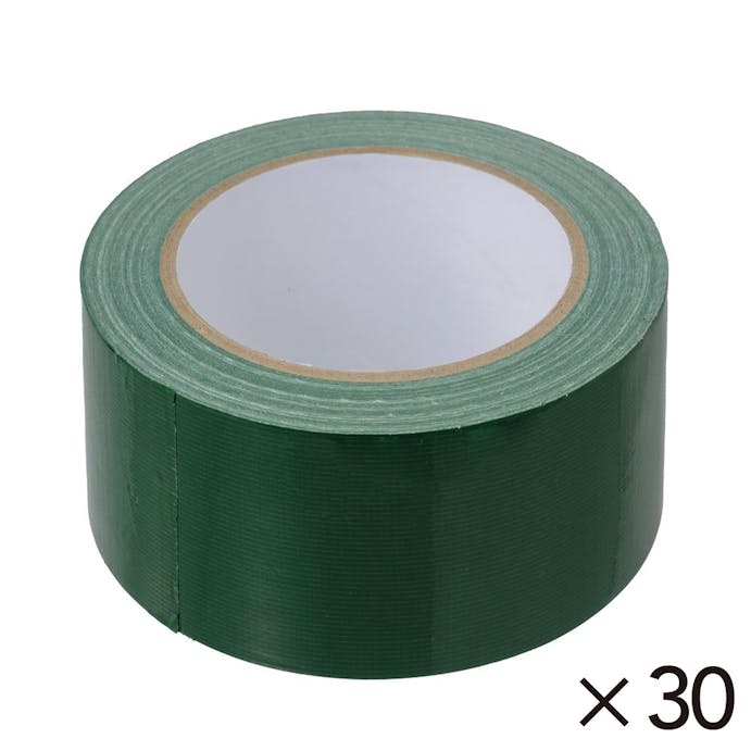【ケース販売】カインズ カラー布粘着テープ 緑 幅50mm×長さ25m グリーン