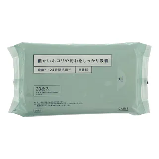 カインズ 除菌・24時間抗菌 ウェット フロア用おそうじシート 無香料 20枚
