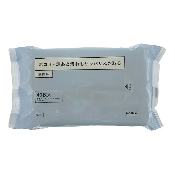 カインズ ウェット フロア用おそうじシート 無香料 40枚