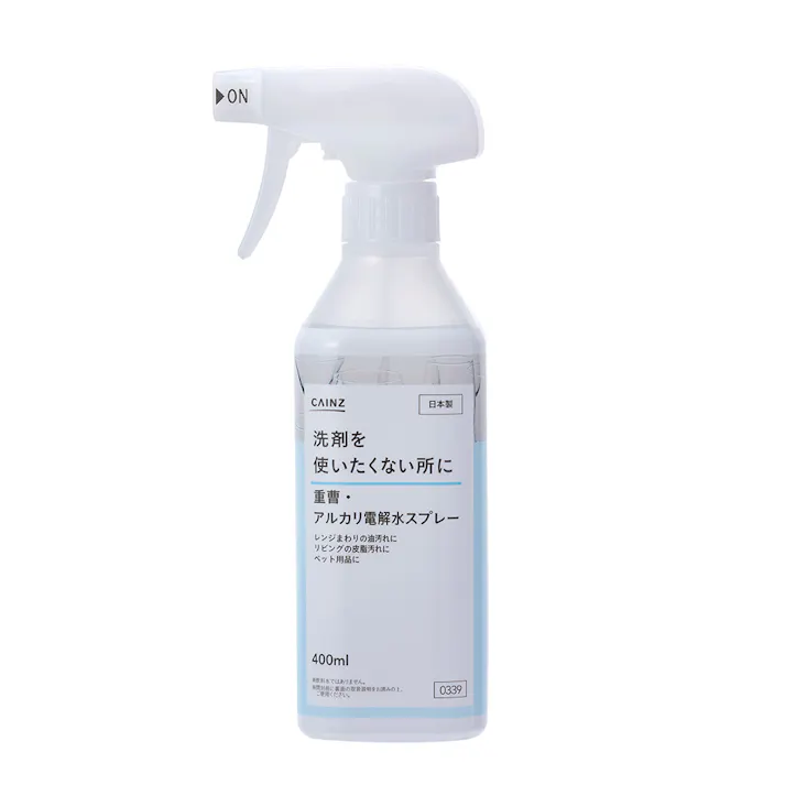 カインズ 重曹・アルカリ電解水スプレー 本体 400ml