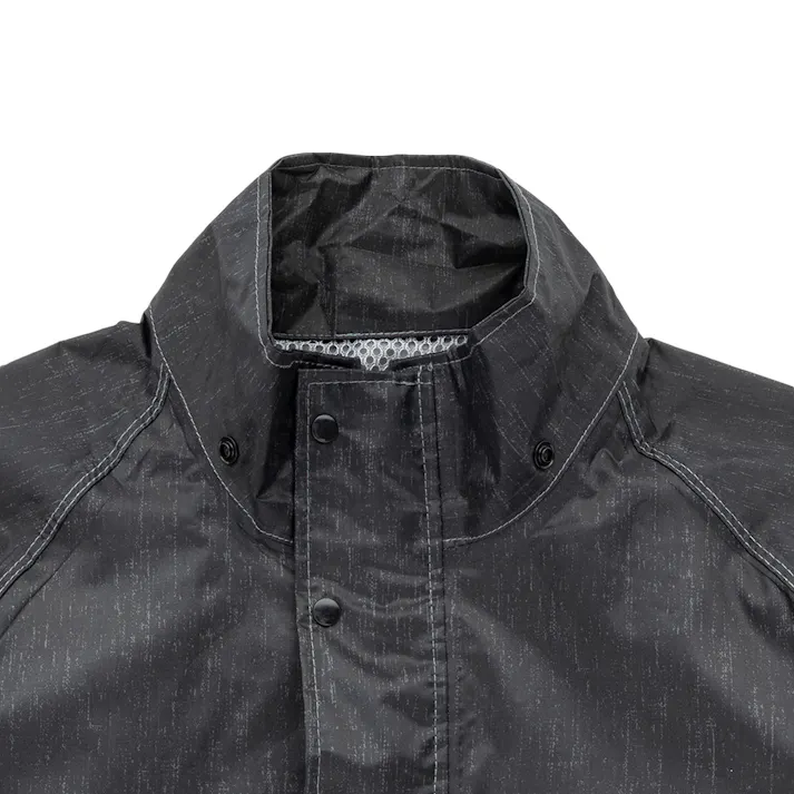 カインズ リフレクター付きレインスーツ 杢ブラック 3L TH1411