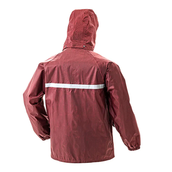 リフレクター付きレインスーツ 杢レッド LL TH1411