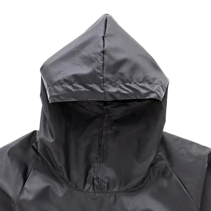 撥水リップストップヤッケ ブラック L CT-002