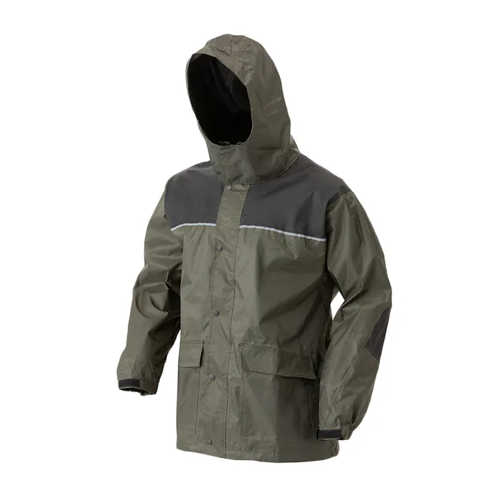 カインズ 補強切替リップストップレインスーツ カーキ M