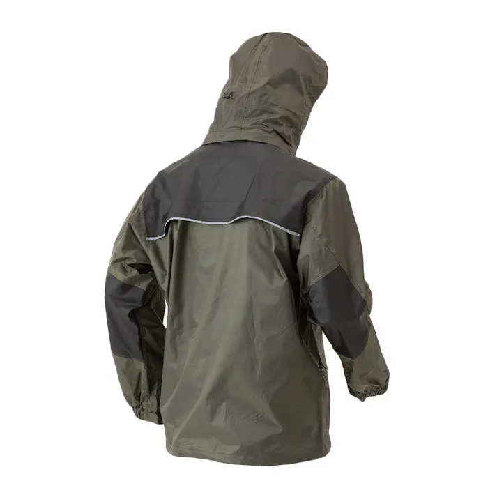 カインズ 補強切替リップストップレインスーツ カーキ LL