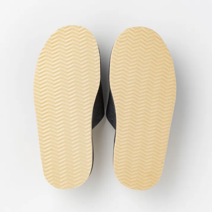 足裏刺激スリッパ ソフトクッション ネイビー M