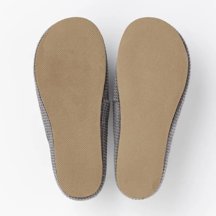 立体ハードインソールスリッパ L グレー