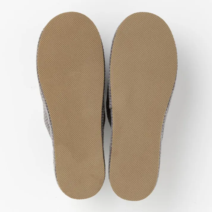 足裏ポイント刺激スリッパ L グレー