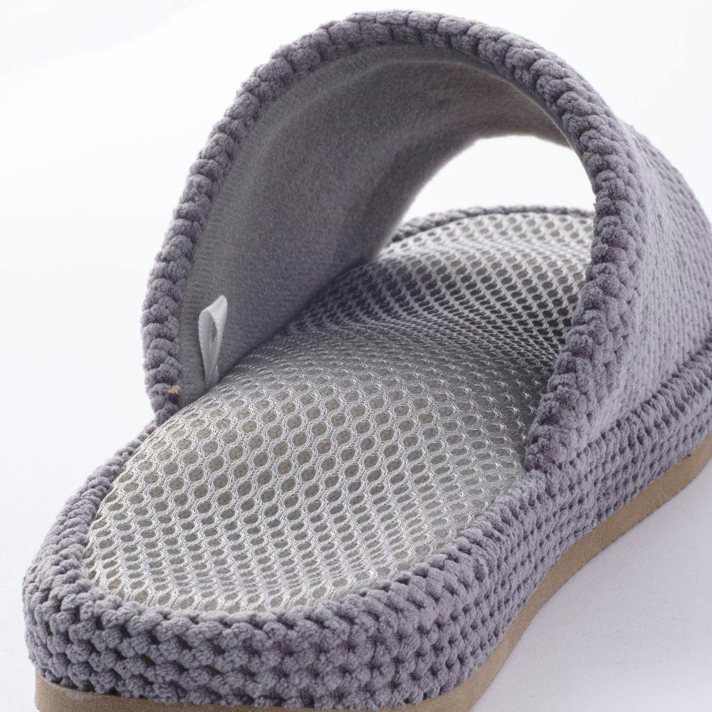 足裏ポイント刺激スリッパ L グレー | スリッパ・ルームシューズ 通販