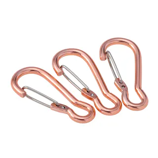 カインズ アルミカラビナ ピンク KB1-PK 3個