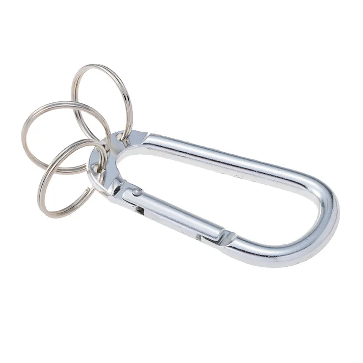 カインズ アルミカラビナ 3リング付 シルバー KB3-SI