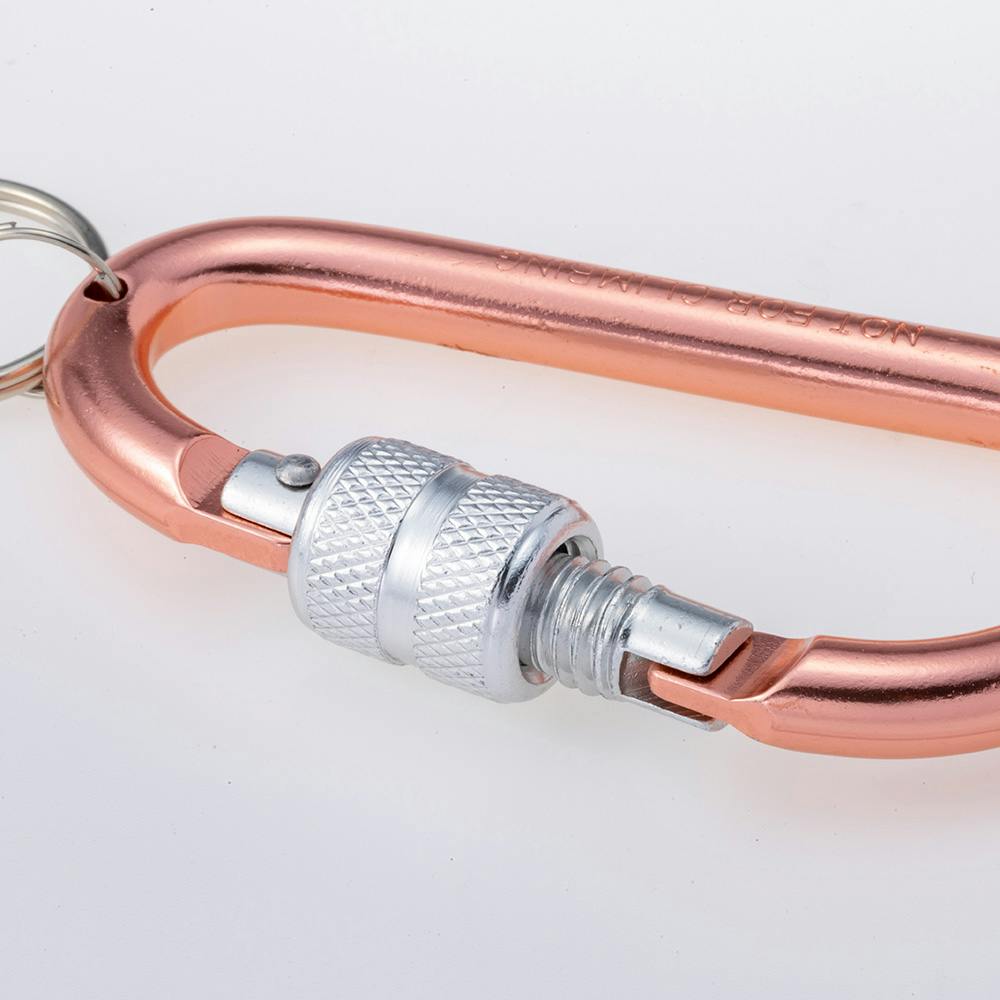 アルミロックカラビナ ピンク KB4-PK | ねじ・くぎ・針金・建築金物