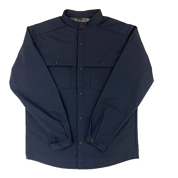 ACTIVEPROOF シャツブルゾン L ネイビー